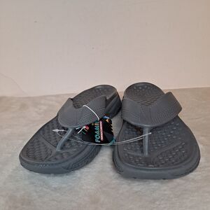 Skechers Men’s Size 10 Foamies Creston Ultra Island Cove Flipflops Gray Sandals